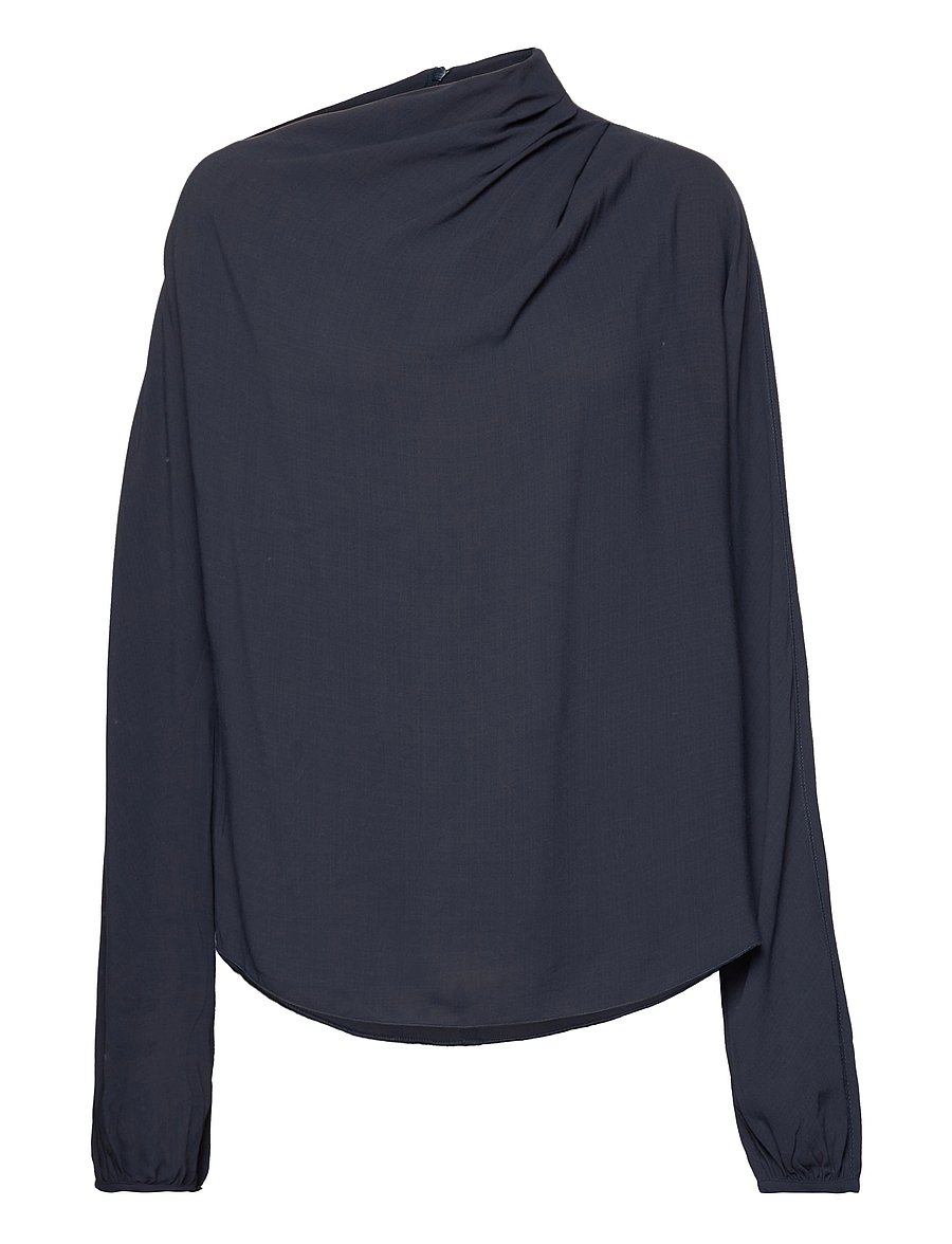 Ahlvar Gallery - Lima linen blouse - blue grey - 0