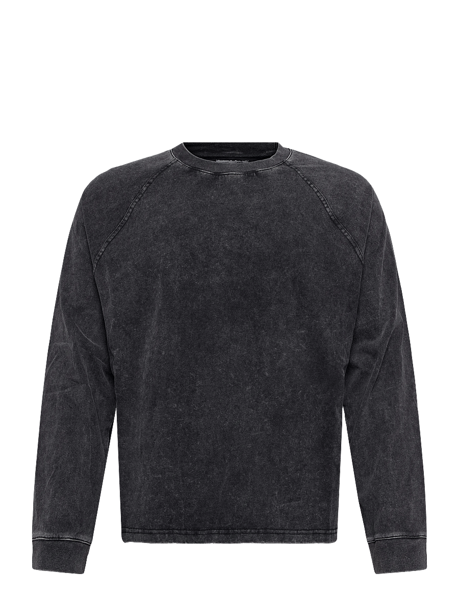 Ahlvar Gallery - Thelma LS tee - långärmade toppar - washed black - 1