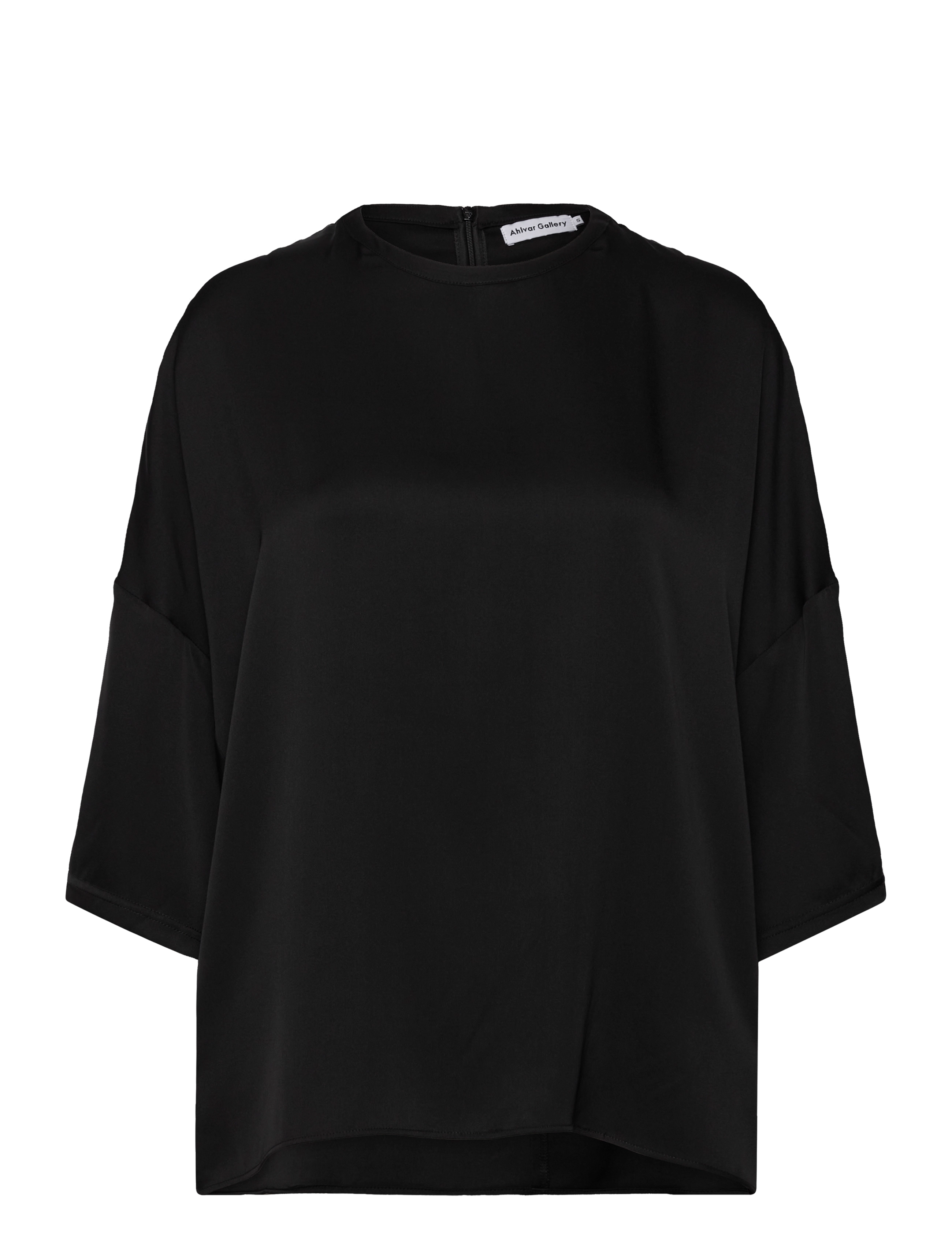 AHLVAR GALLERY Thess Silk Tee Schwarz - M - Damen