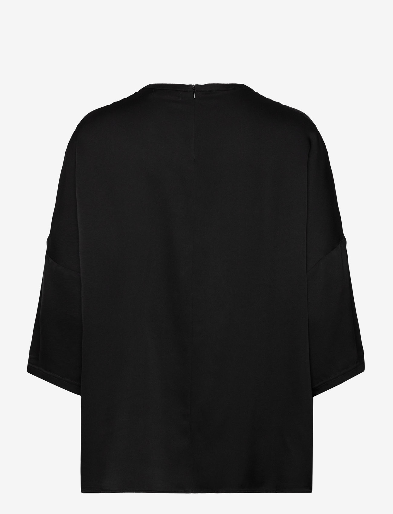 Ahlvar Gallery - Thess silk tee - höstkläder - black - 1