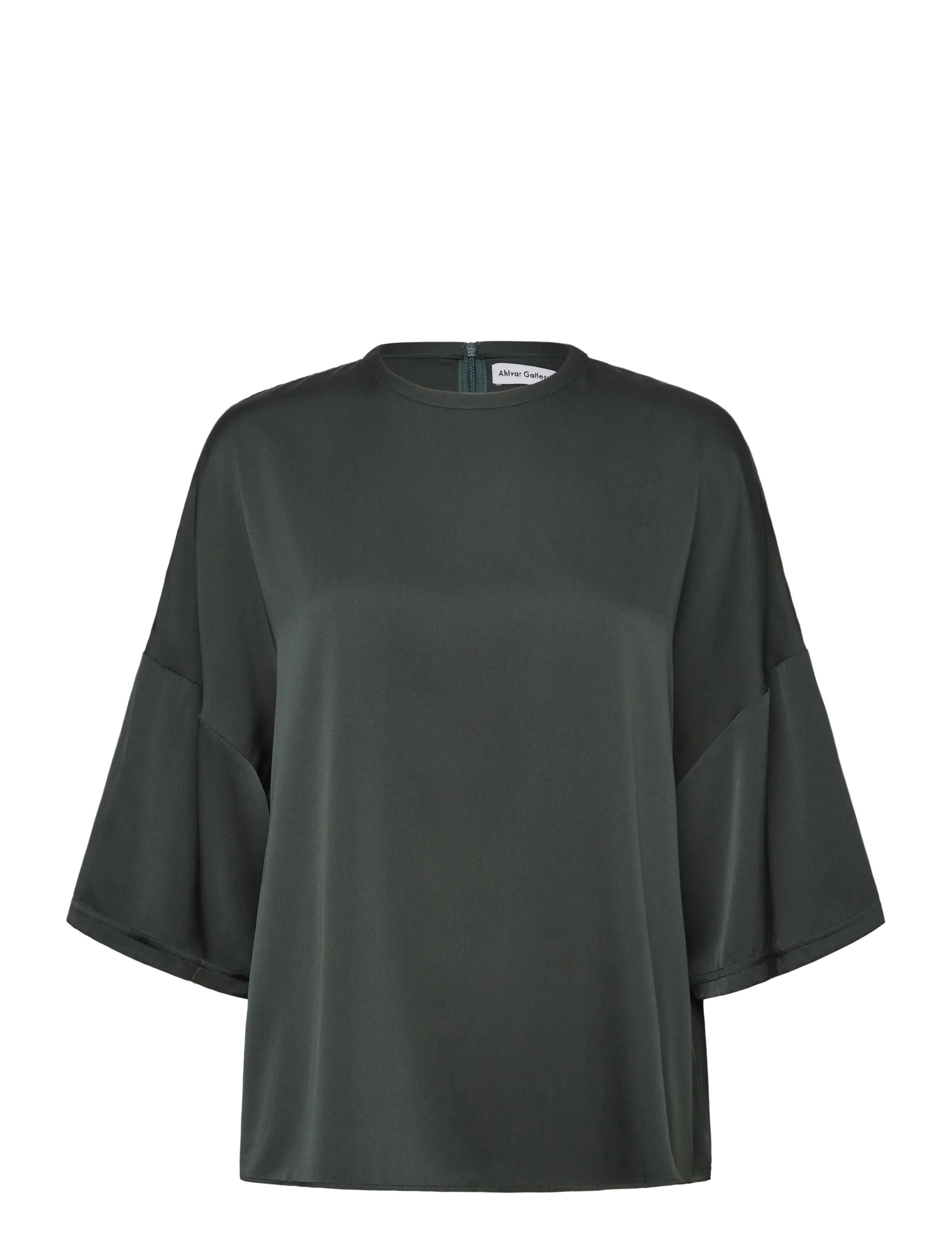 AHLVAR GALLERY Thess Silk Tee Grün - XS - Damen