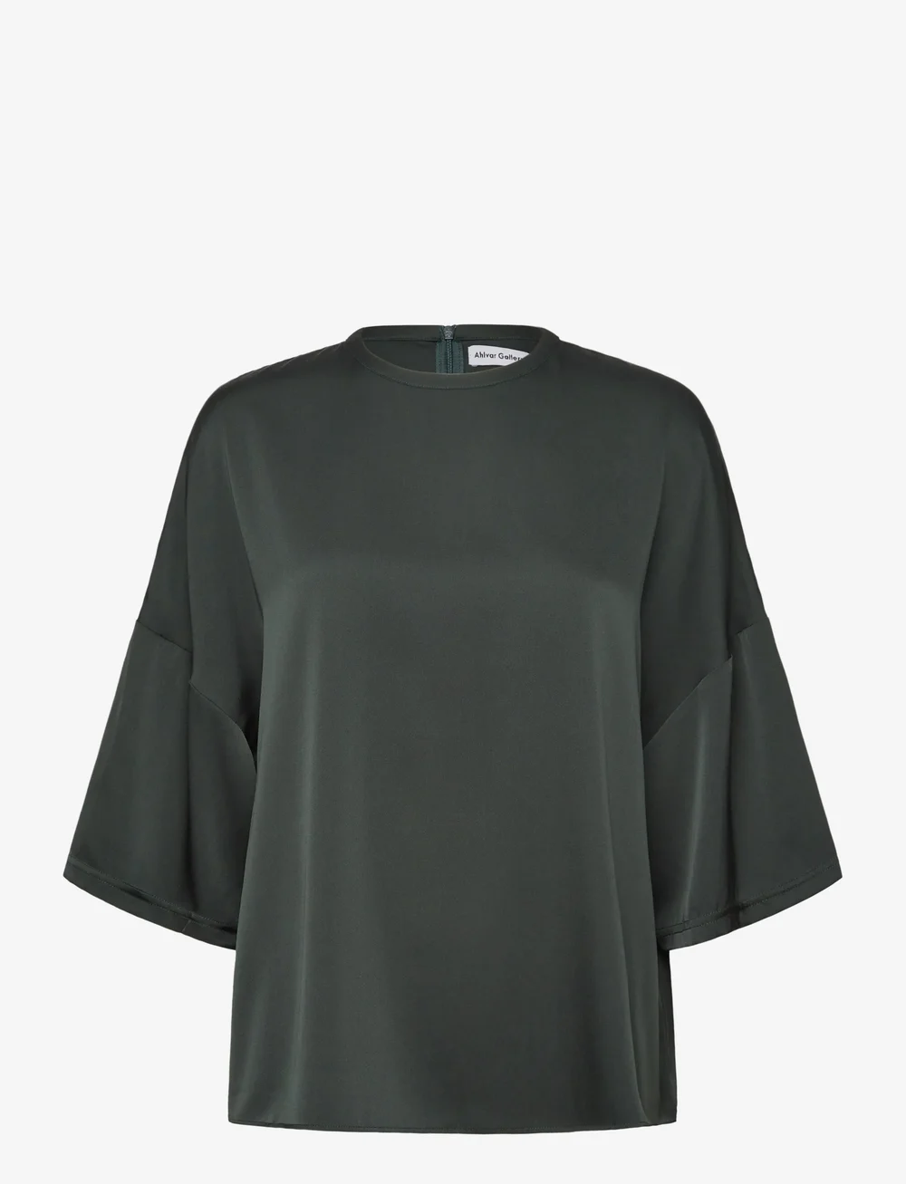 Ahlvar Gallery - Thess silk tee - t-särgid - deep forest - 1