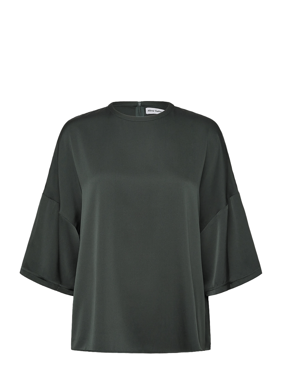 Ahlvar Gallery - Thess silk tee - t-shirts - deep forest - 1