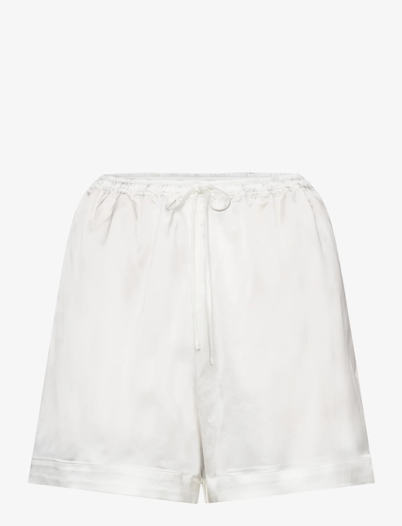 Ahlvar Gallery - Aly satin shorts - lühikesed vabaajapüksid - off-white - 0