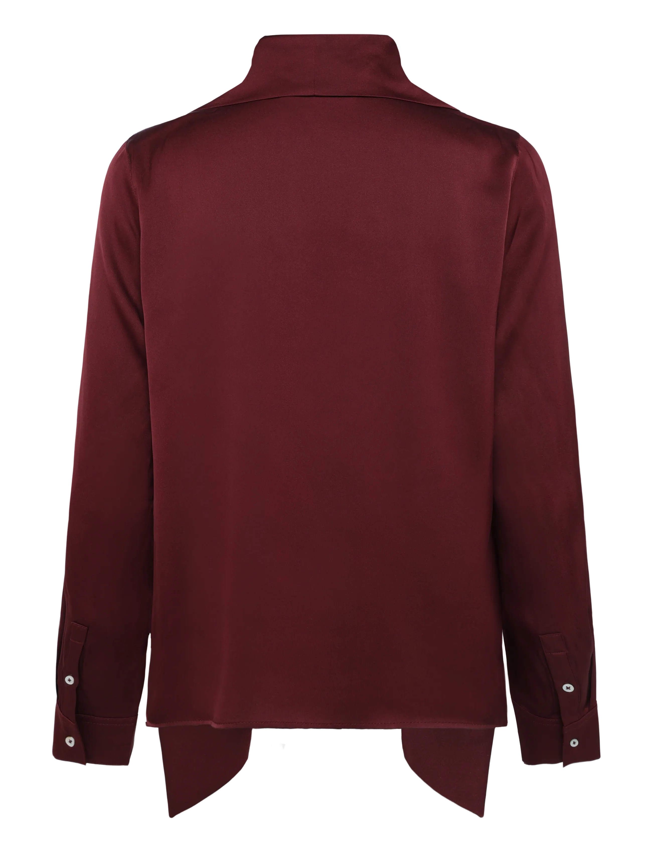 Ahlvar Gallery - Miki silk blouse - langærmede bluser - burgundy - 2
