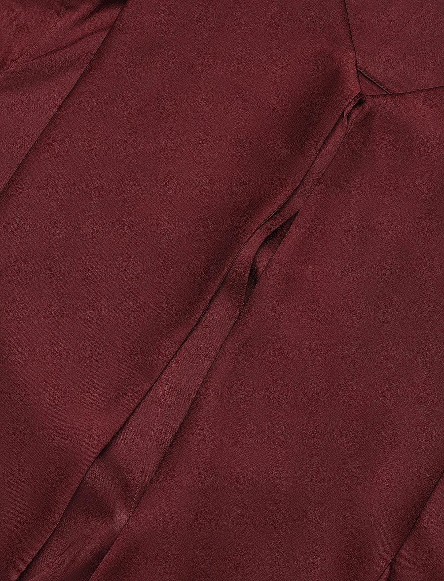 Ahlvar Gallery - Miki silk blouse - langærmede bluser - burgundy - 4