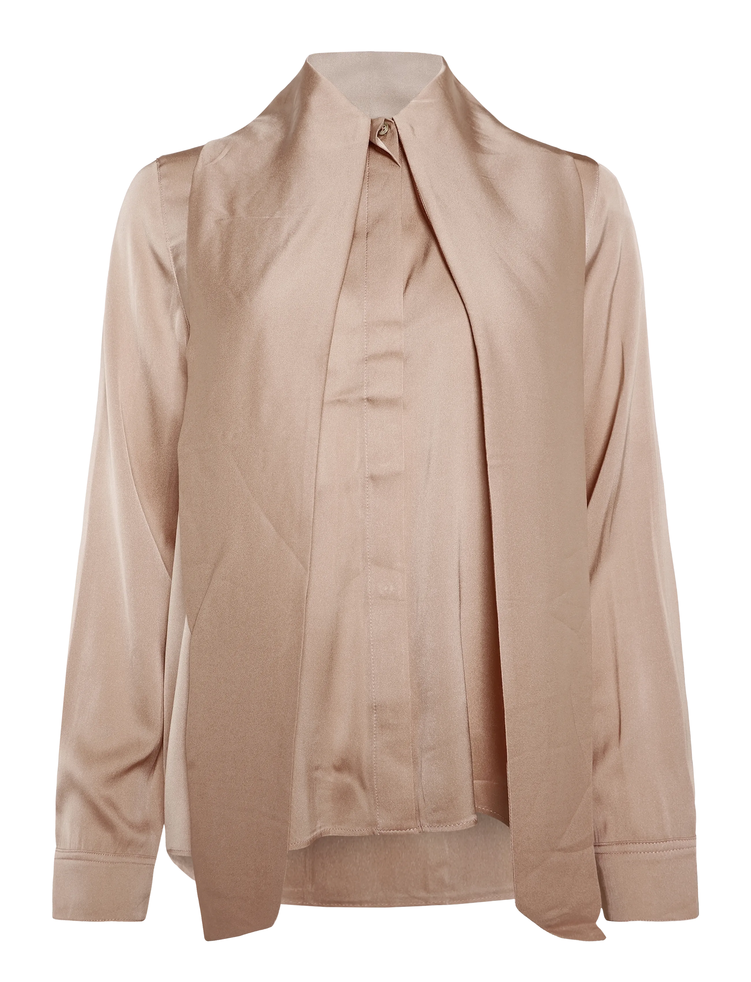 Ahlvar Gallery - Miki silk blouse - langærmede bluser - dusty pink - 1