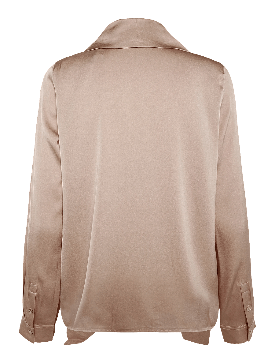 Ahlvar Gallery - Miki silk blouse - langærmede bluser - dusty pink - 2
