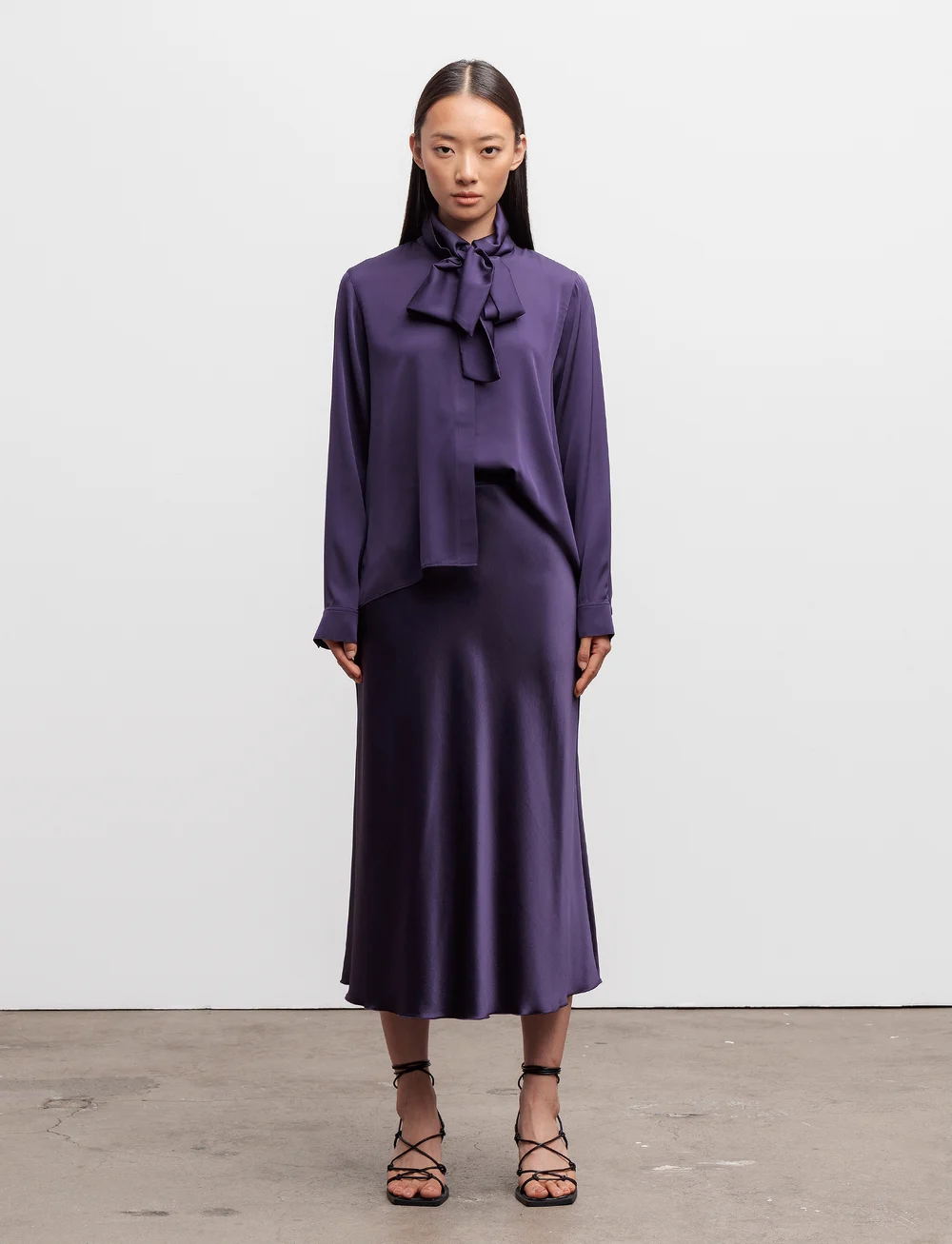 Ahlvar Gallery - Miki blouse - långärmade blusar - plum - 3