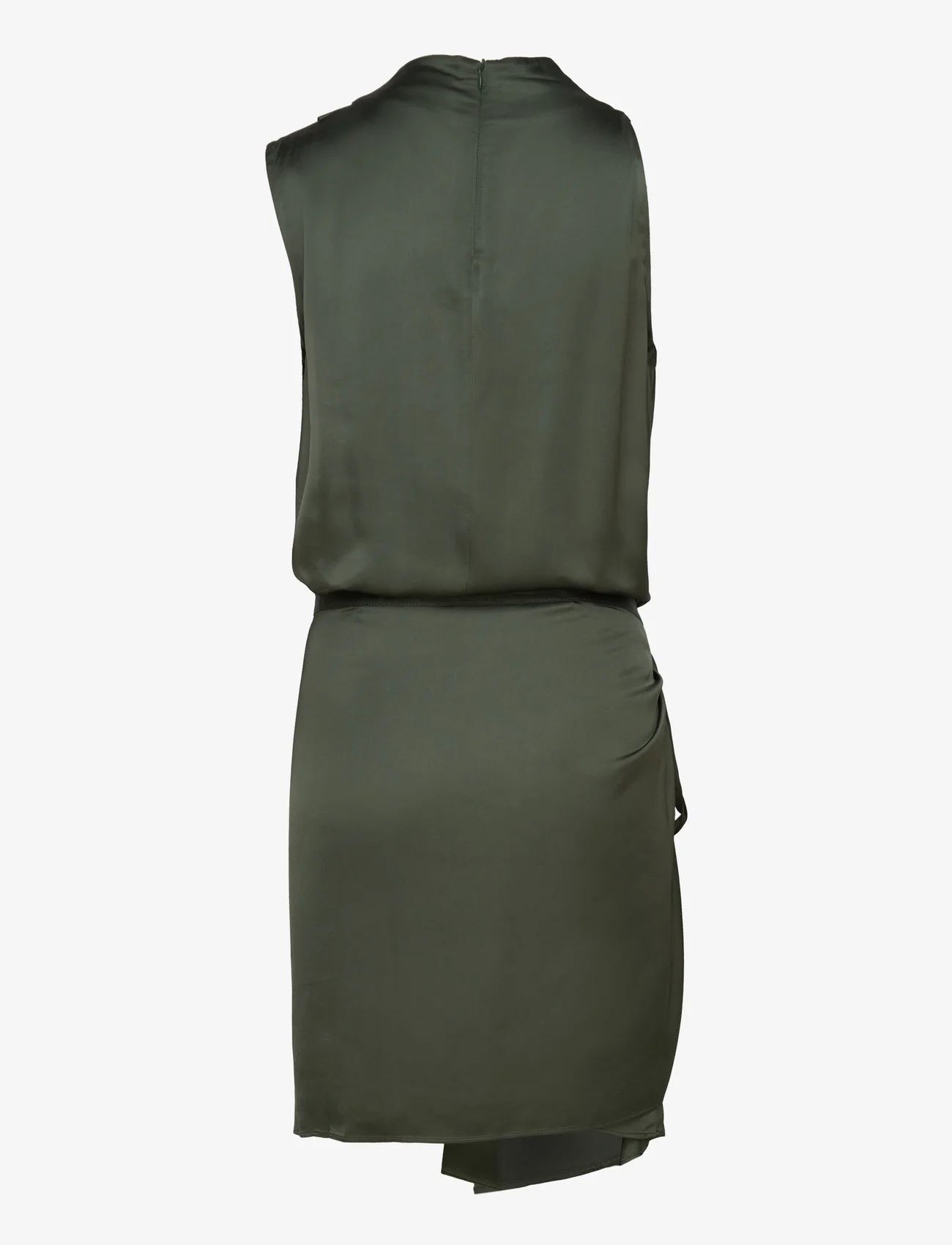 Ahlvar Gallery - Telly short dress - party wear at outlet prices - army green - 1