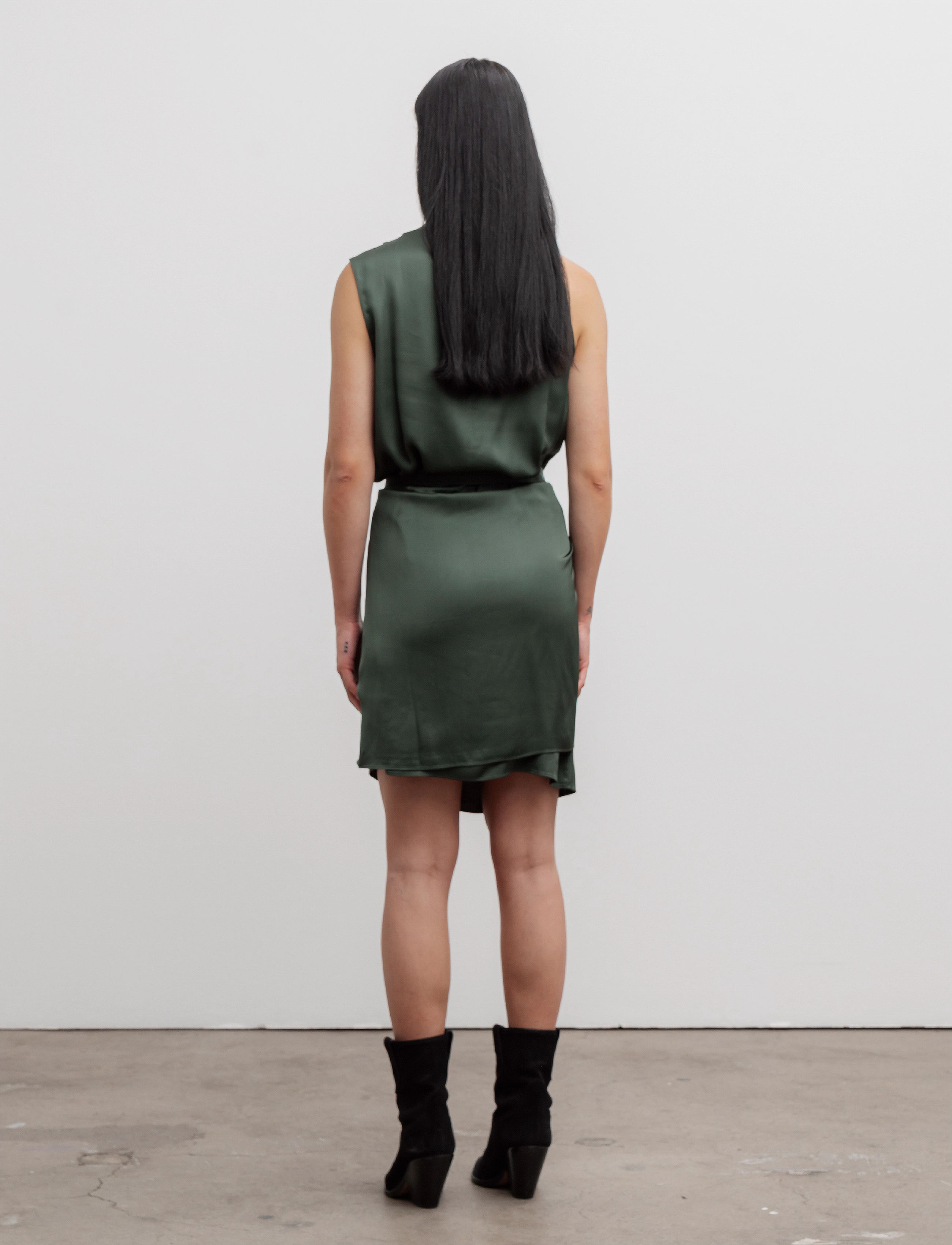 Ahlvar Gallery - Telly short dress - army green - 4