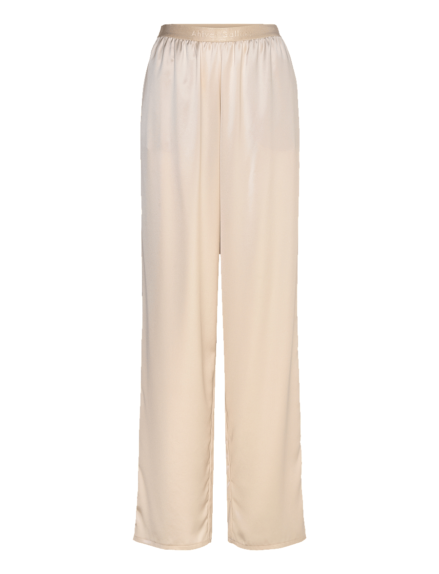 Ahlvar Gallery - Ayla satin trousers - cream - 1
