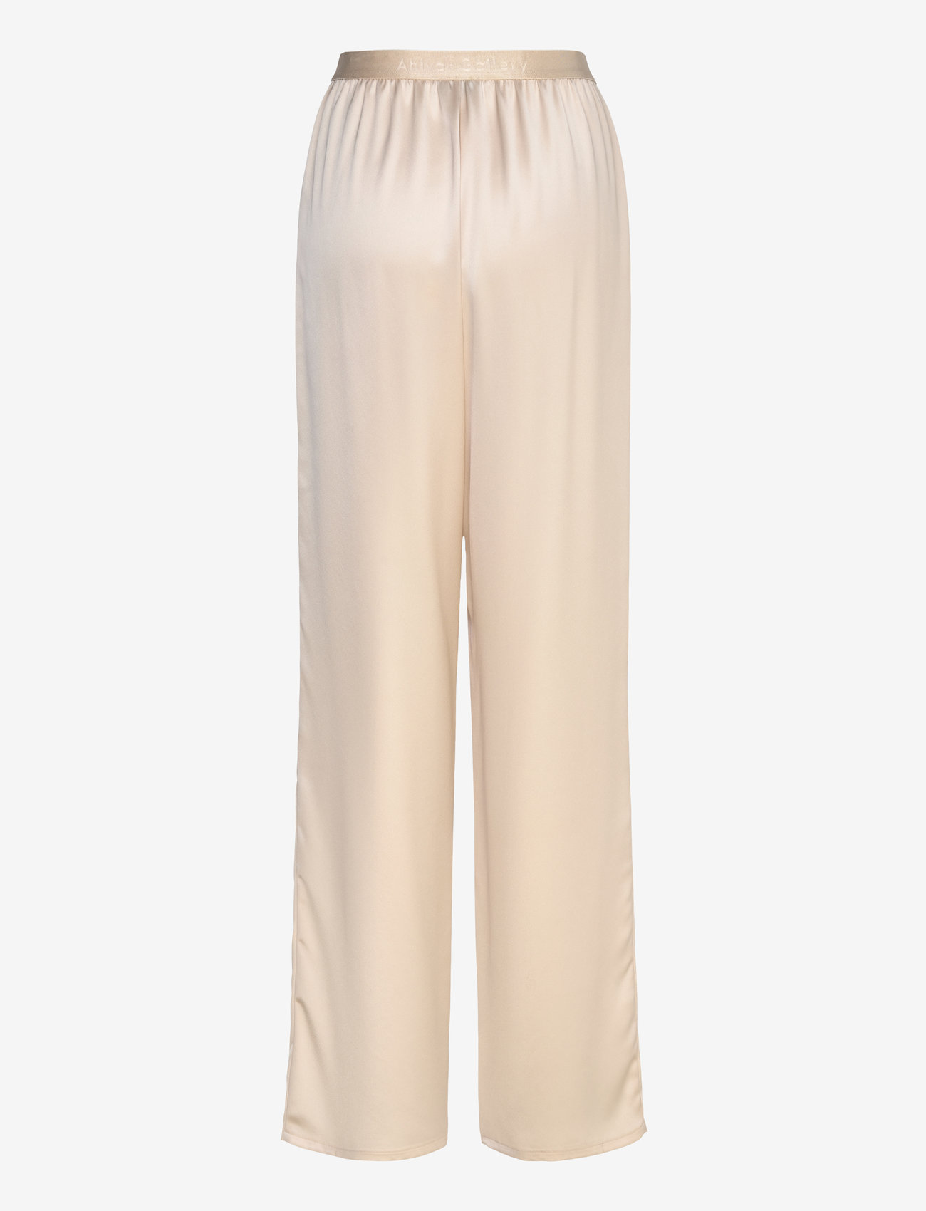 Ahlvar Gallery - Ayla satin trousers - bukser med lige ben - cream - 2