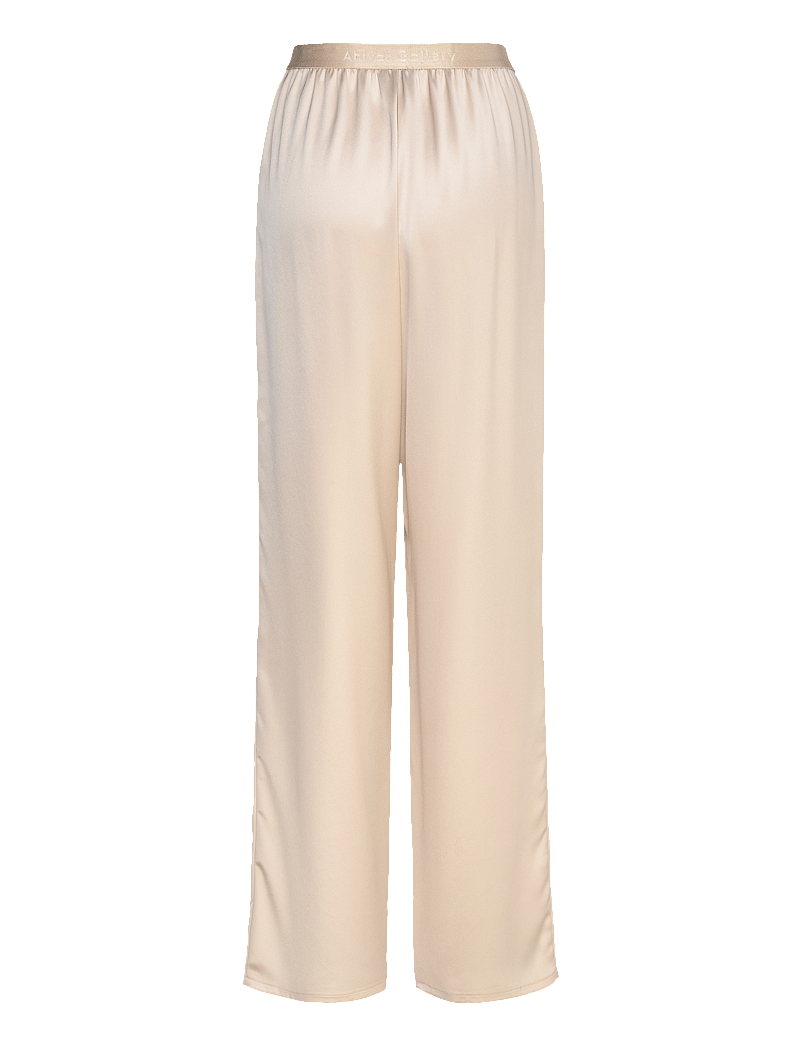 Ahlvar Gallery - Ayla satin trousers - straight leg hosen - cream - 2