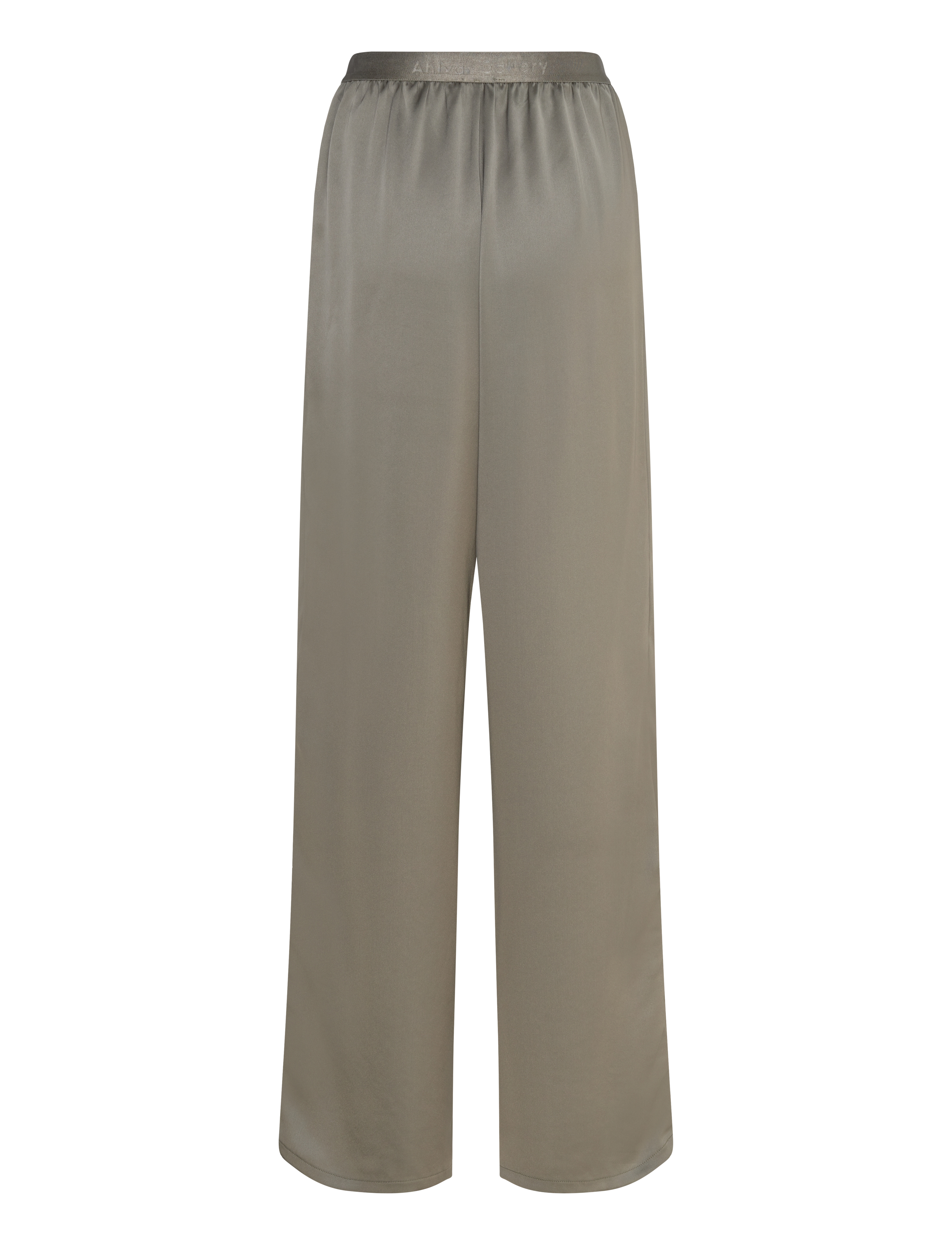 Ahlvar Gallery - Ayla satin trousers - light military - 2