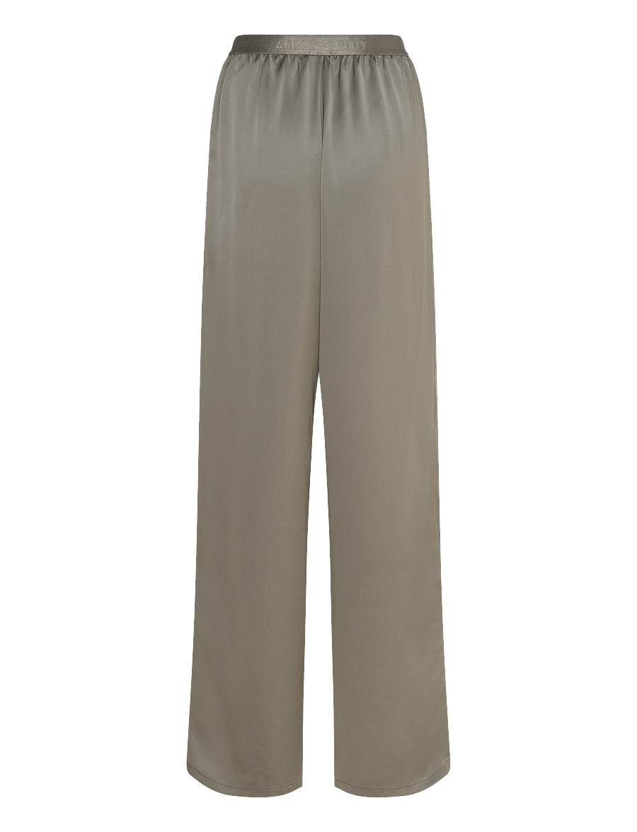 Ahlvar Gallery - Ayla satin trousers - light military - 2