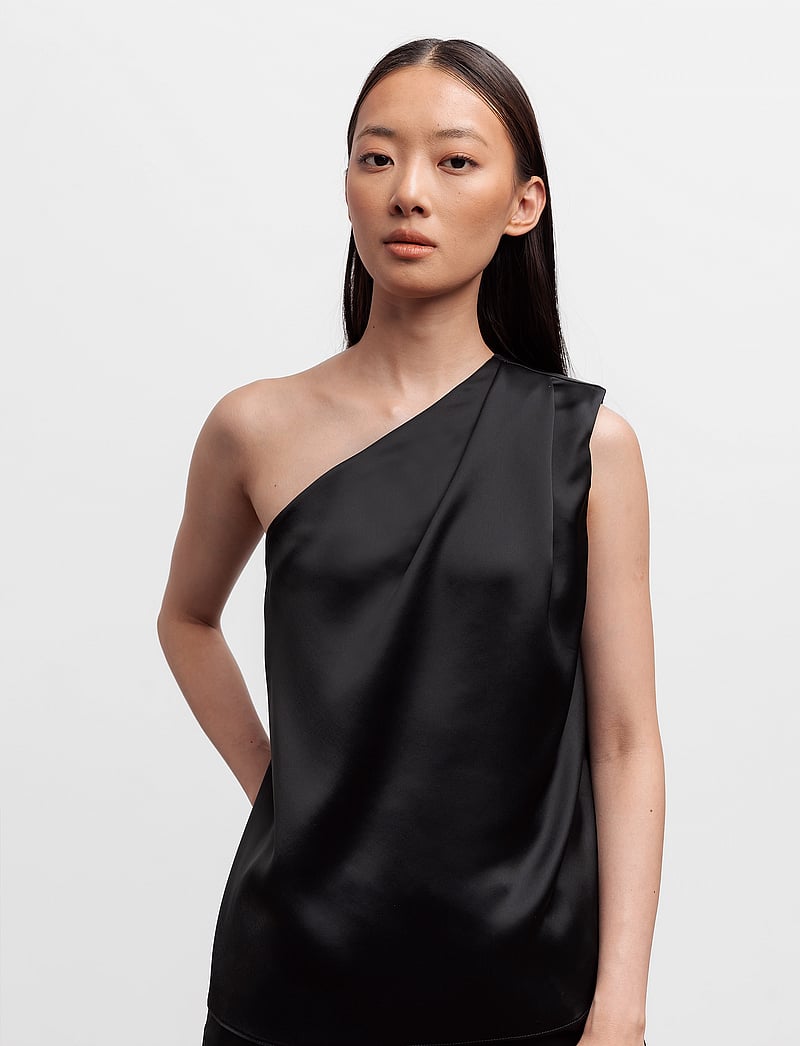 Ahlvar Gallery - Elle satin tank - black - 0