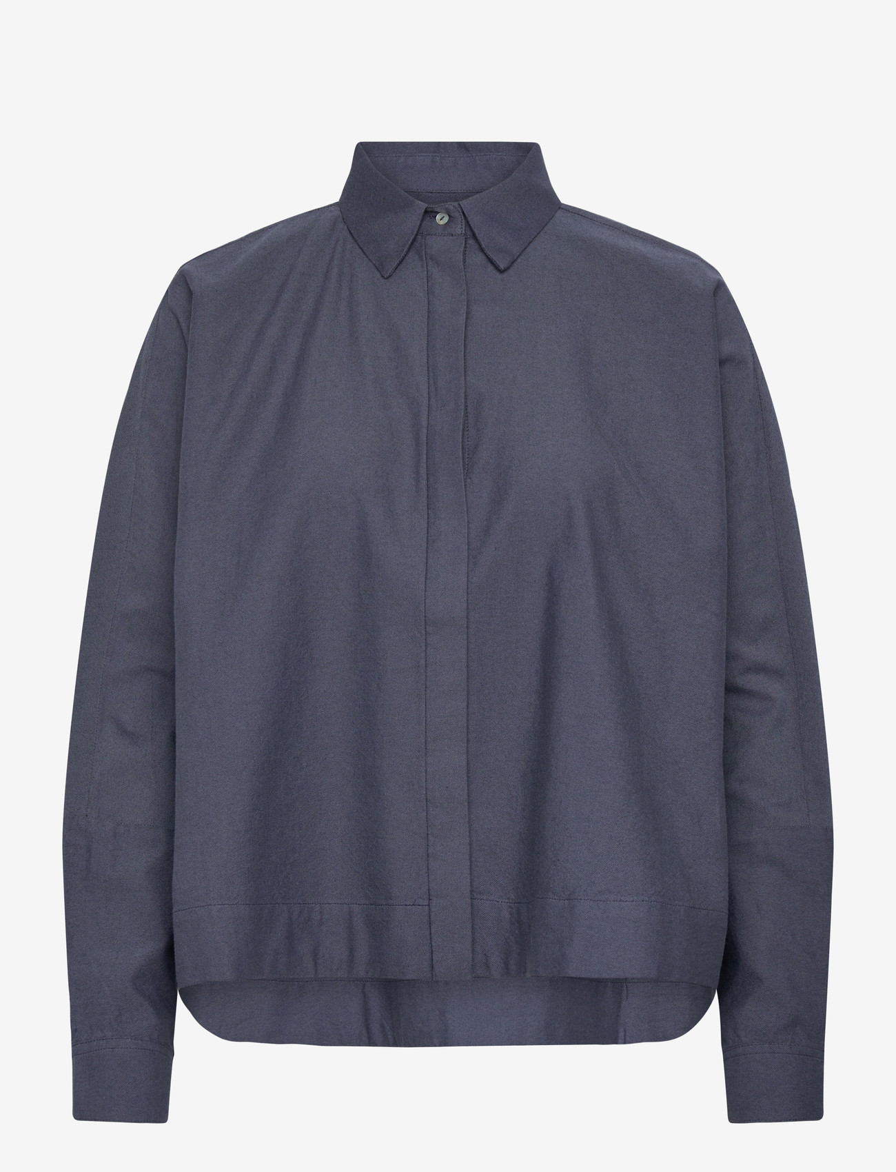 Ahlvar Gallery - Gigi oxford shirt - pitkähihaiset paidat - blue grey - 1