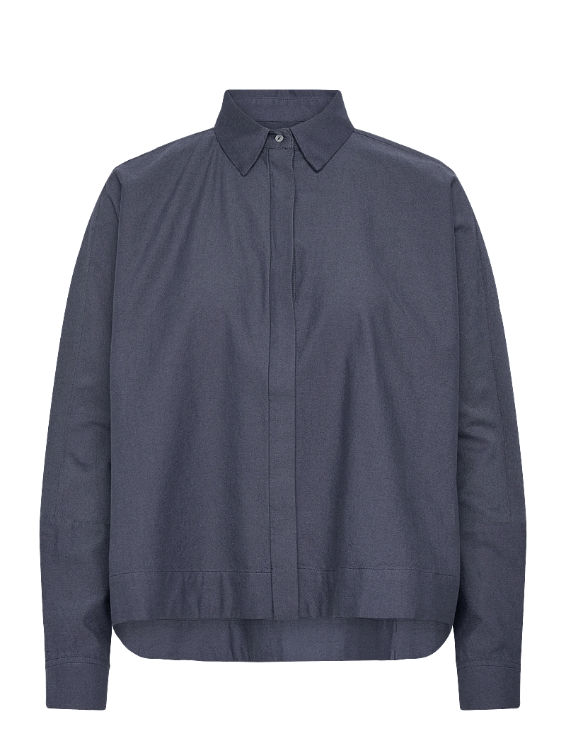 Ahlvar Gallery - Gigi oxford shirt - pitkähihaiset paidat - blue grey - 1