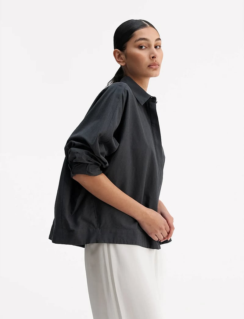 Ahlvar Gallery - Gigi oxford shirt - jeanshemden - dark grey - 2