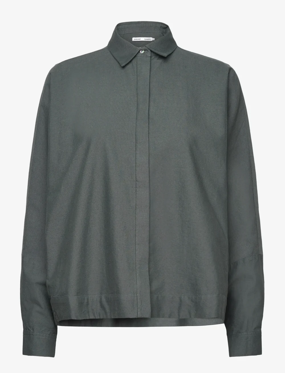 Ahlvar Gallery - Gigi oxford shirt - långärmade skjortor - dark military - 1