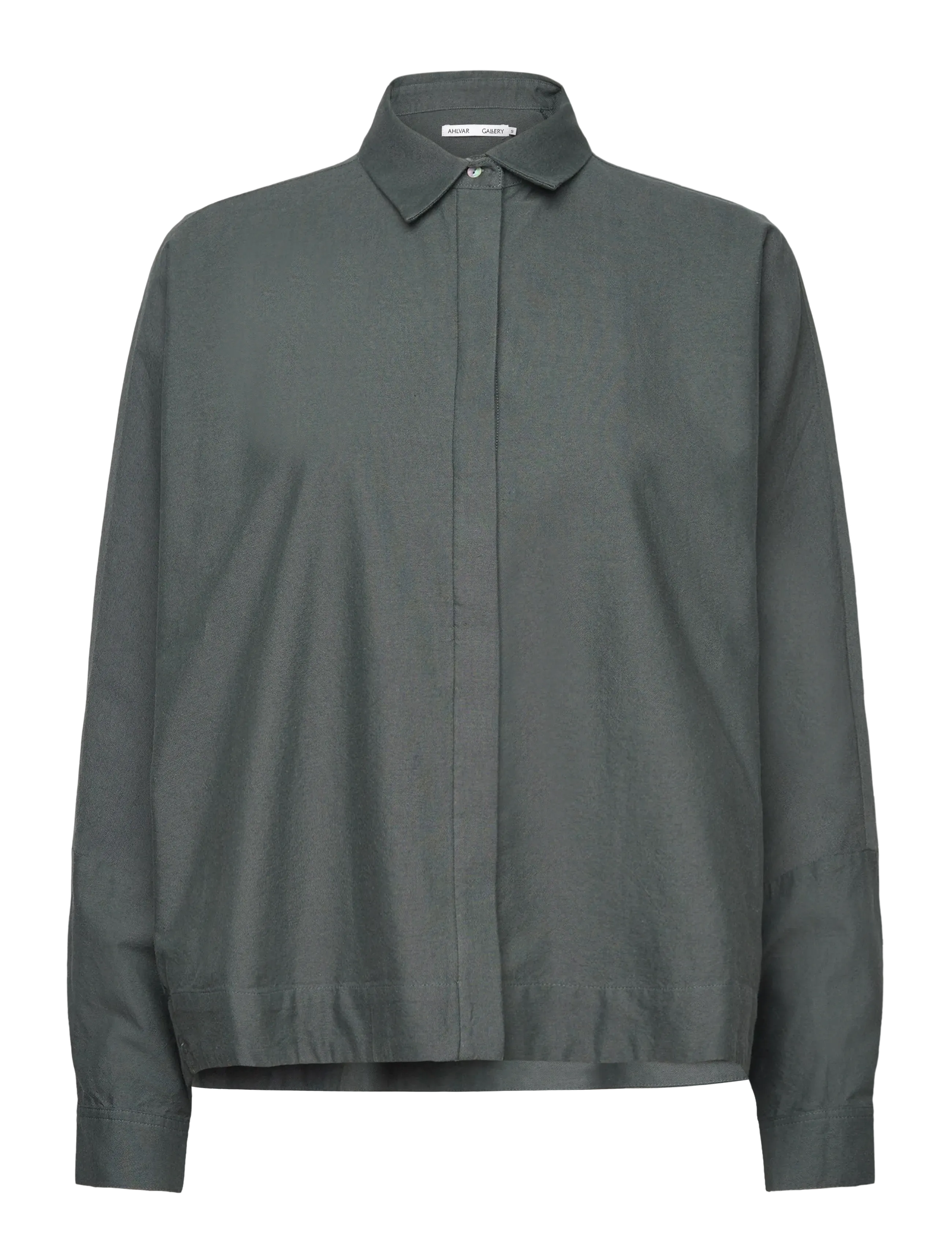 Ahlvar Gallery - Gigi oxford shirt - denimskjorter - dark military - 1