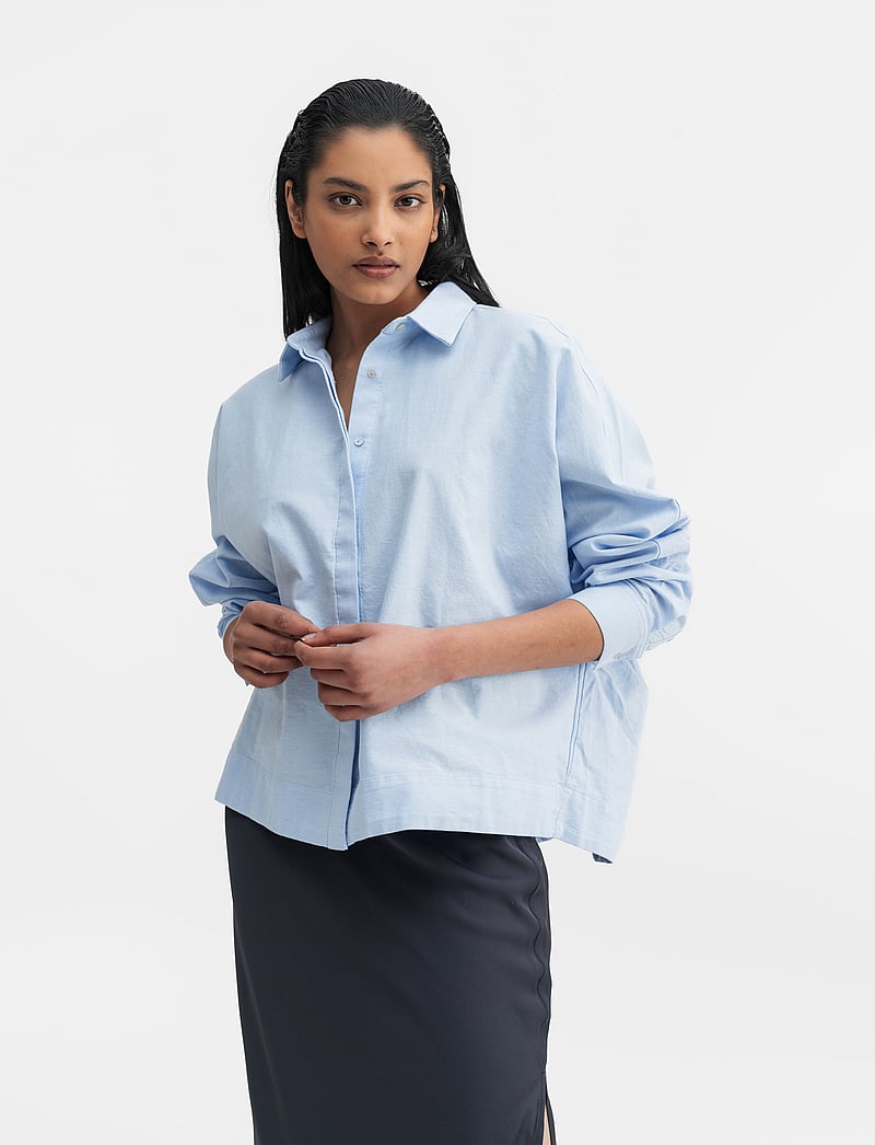 Ahlvar Gallery - Gigi oxford shirt - denim shirts - light blue - 3