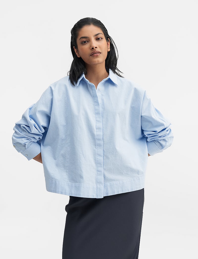 Ahlvar Gallery - Gigi oxford shirt - denim shirts - light blue - 5