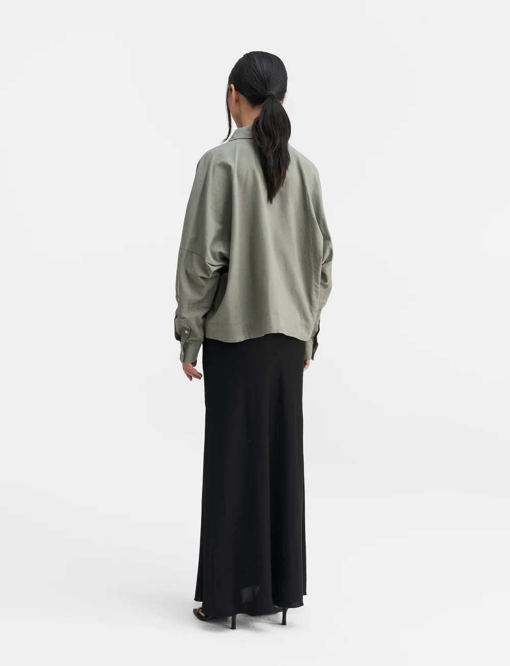 Ahlvar Gallery - Gigi oxford shirt - långärmade skjortor - light military - 4