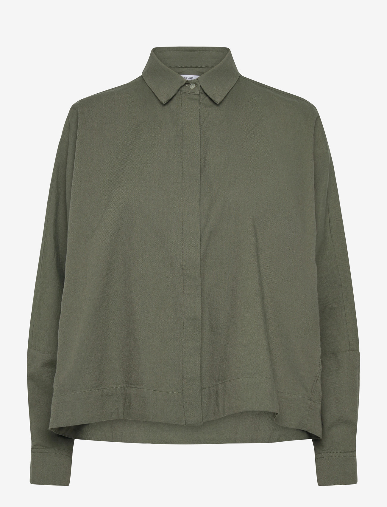 Ahlvar Gallery - Gigi oxford shirt - denim shirts - olive green - 1
