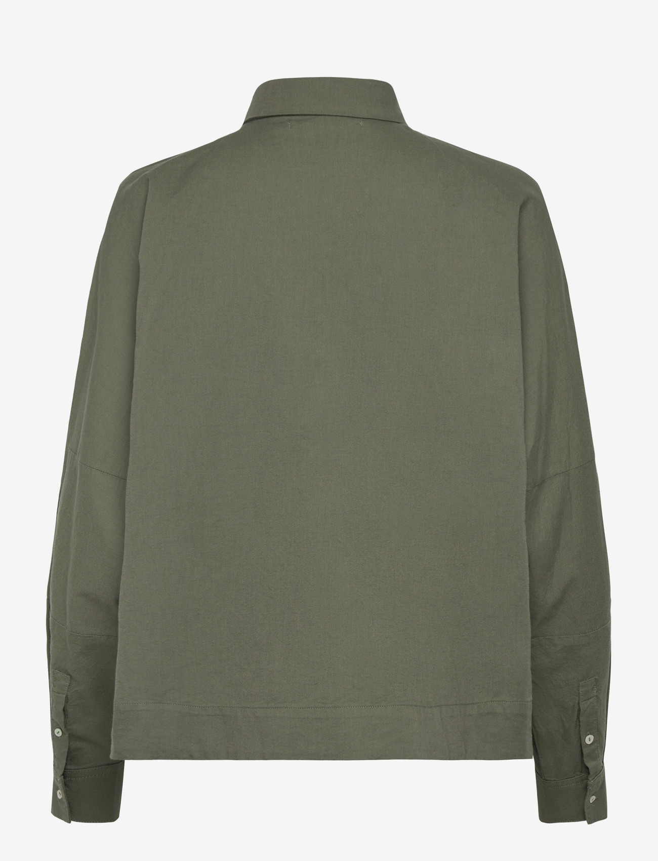 Ahlvar Gallery - Gigi oxford shirt - denim shirts - olive green - 2