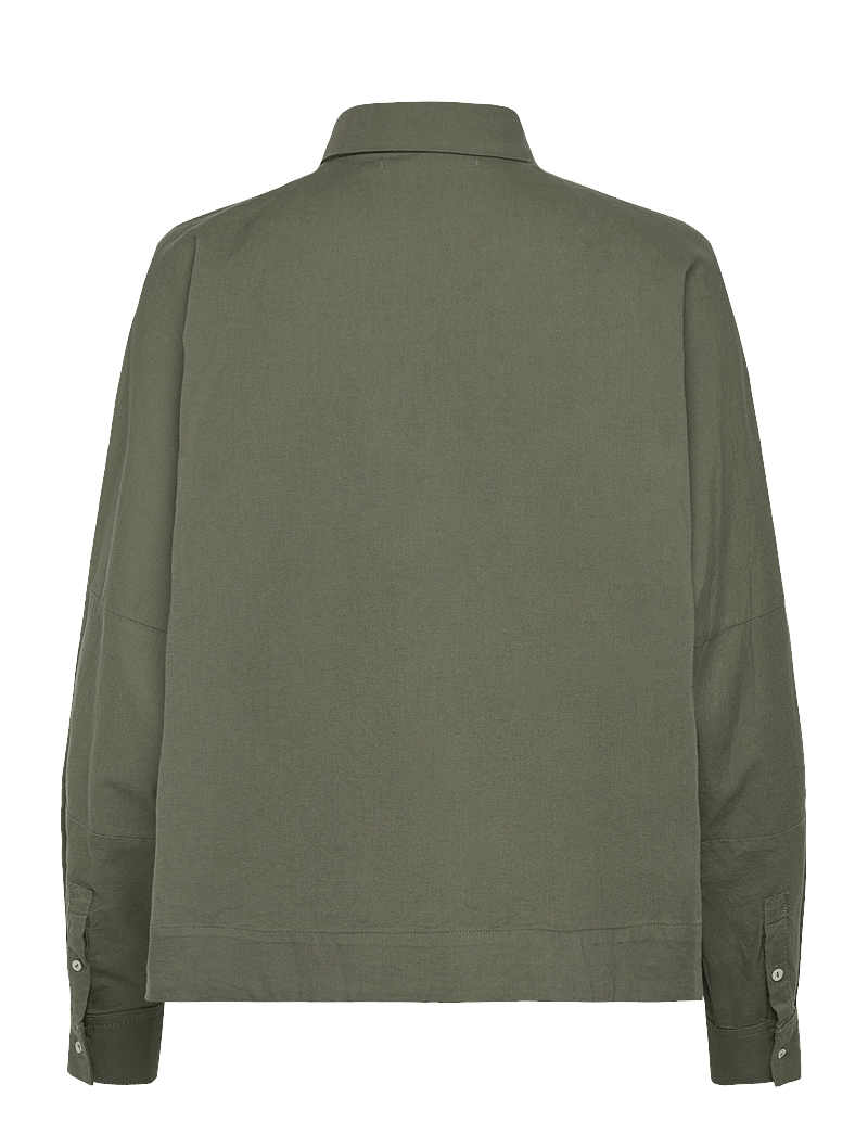 Ahlvar Gallery - Gigi oxford shirt - denim shirts - olive green - 2