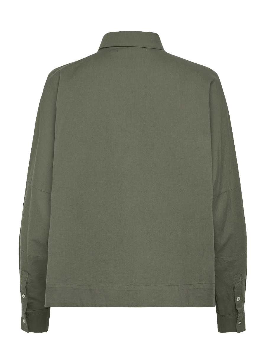 Ahlvar Gallery - Gigi oxford shirt - denimskjorter - olive green - 2