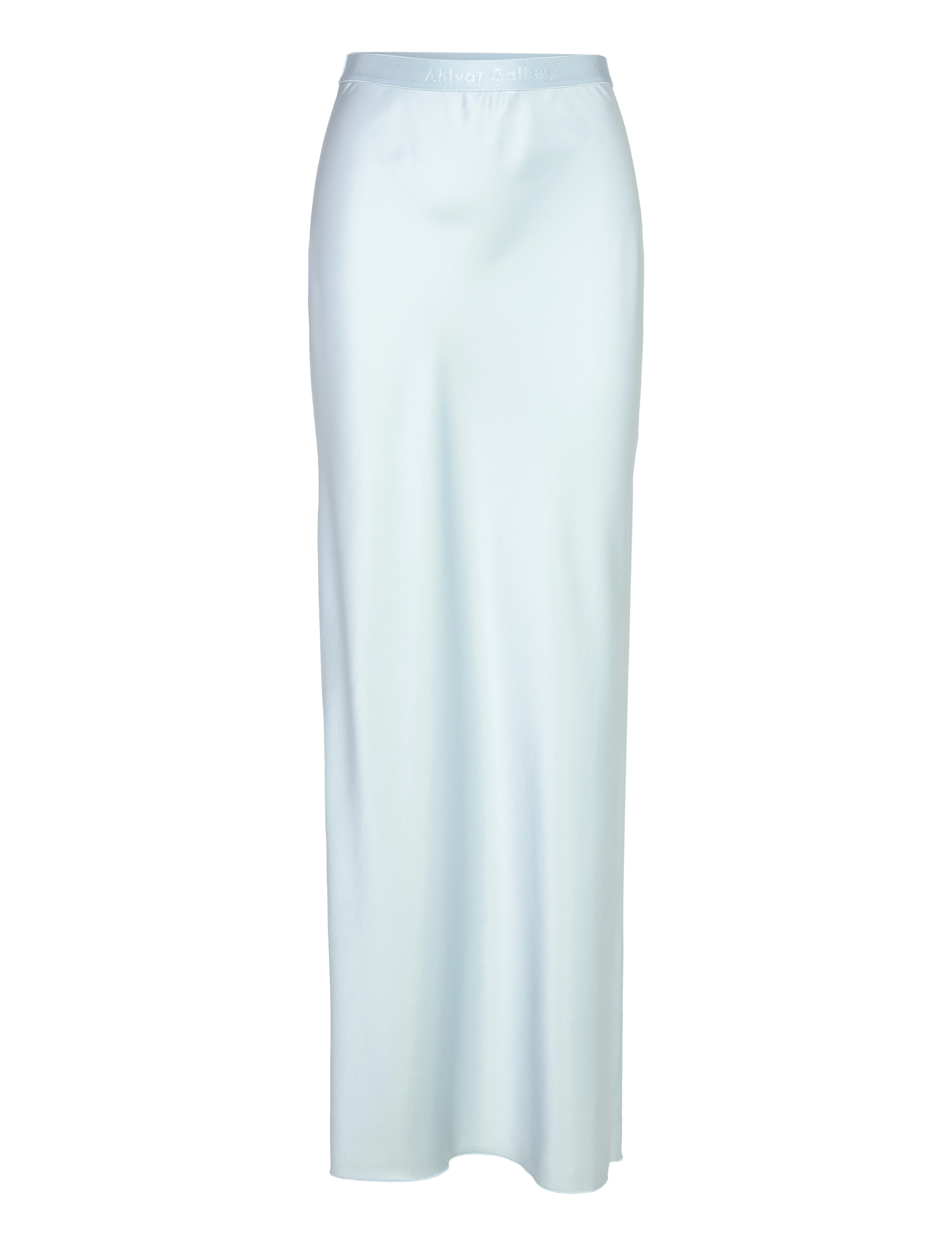 Ahlvar Gallery Hana long logo satin skirt - Kleidung - SKY BLUE / blue