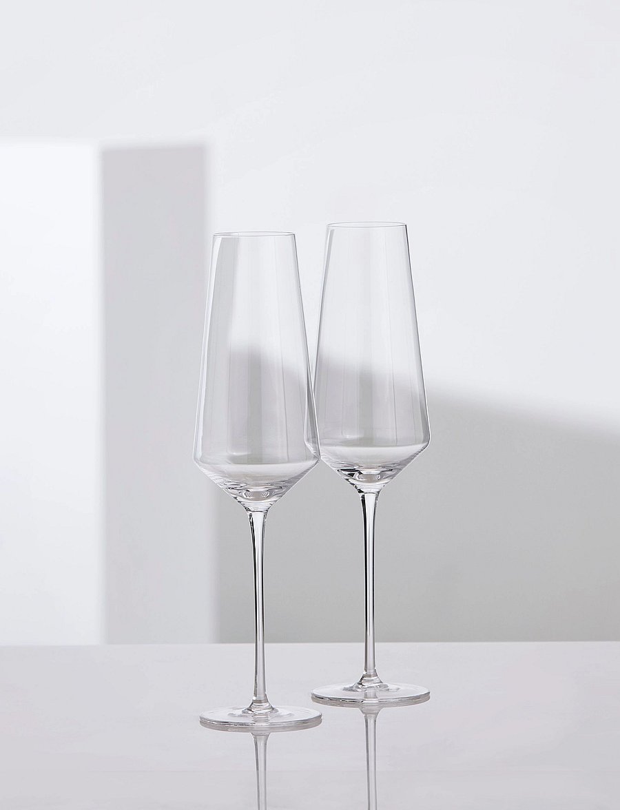Aida - Ultima Mouthblown crystal glass Champagne 280 ml. 2 pcs. giftbox - nach preis einkaufen - clear - 0