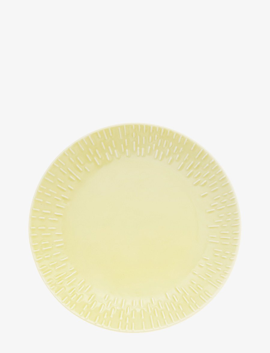 Aida - Confetti dessert plate w/relief 1 pcs giftbox - frühstücksteller - lemon - 1