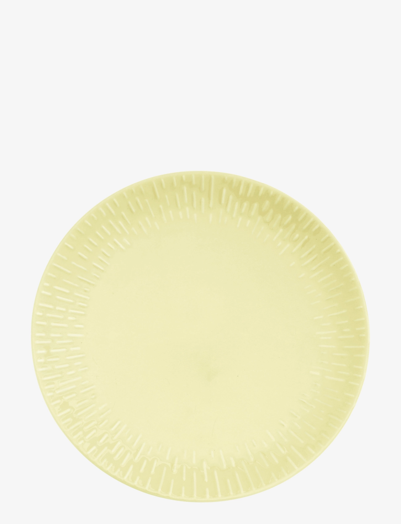 AIDA Confetti Lemon Middags Tallerken M/Relief Porcelæn 1 Stk 27,5 Cm Gelb - Ø 28.5 CMx28.5 - Unisex