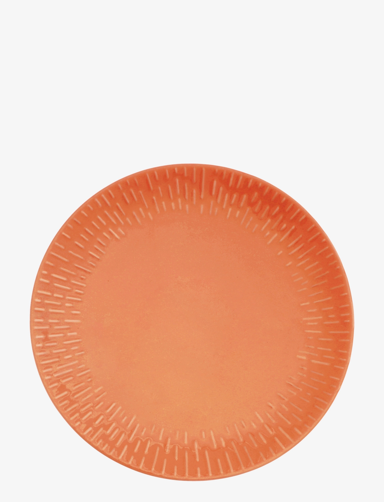 Aida Confetti Apricot middags tallerken m/relief porcelæn 1 stk 27,5 cm - Aida - APRICOT / orange