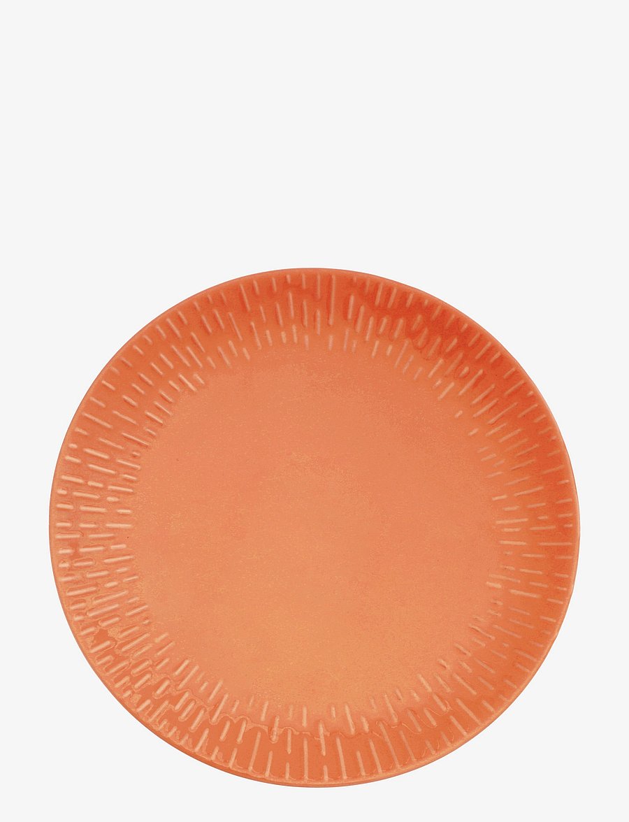 Aida - Confetti Apricot middags tallerken m/relief porcelæn 1 stk 27,5 cm - speiseteller - apricot - 1