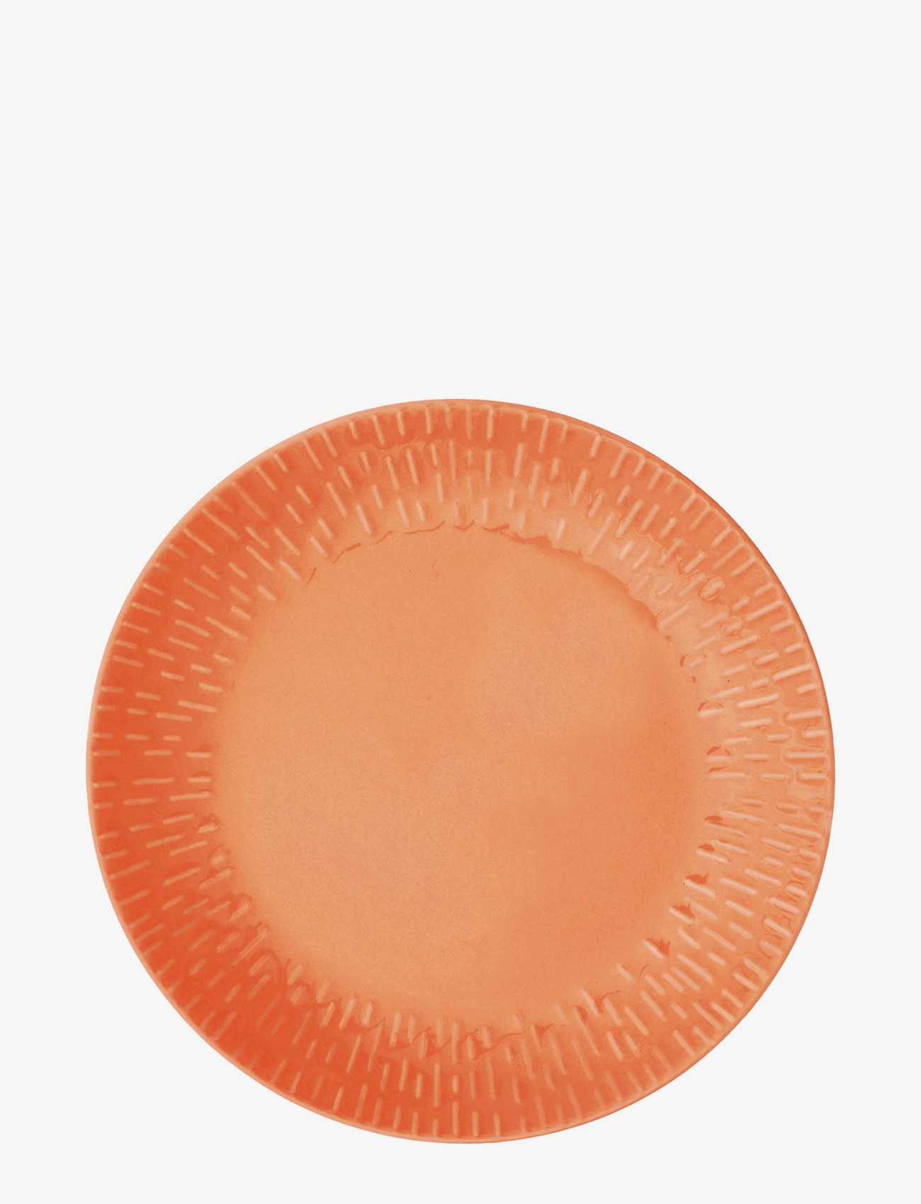 AIDA Confetti Lunch Plate W/Relief 1 Pcs . Giftbox Orange - Ø 25.3 CMx25.3 - Unisex