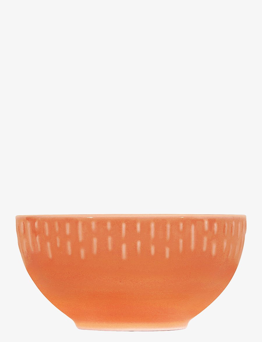 Aida - Confetti Apricot skål m/relief porcelæn 14 cm. - müslischalen - apricot - 1