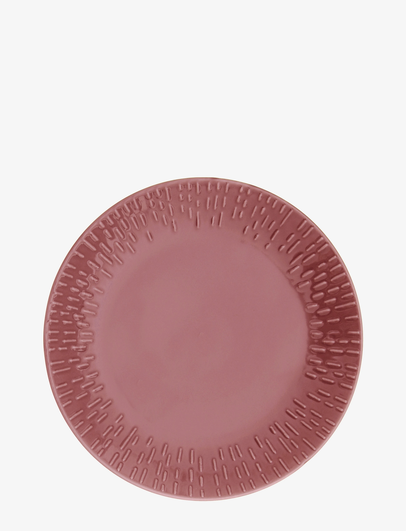 AIDA Confetti Dessert Plate W/Relief 1 Pcs Giftbox Burgundy - Ø 21.8 CMx21.8 - Unisex