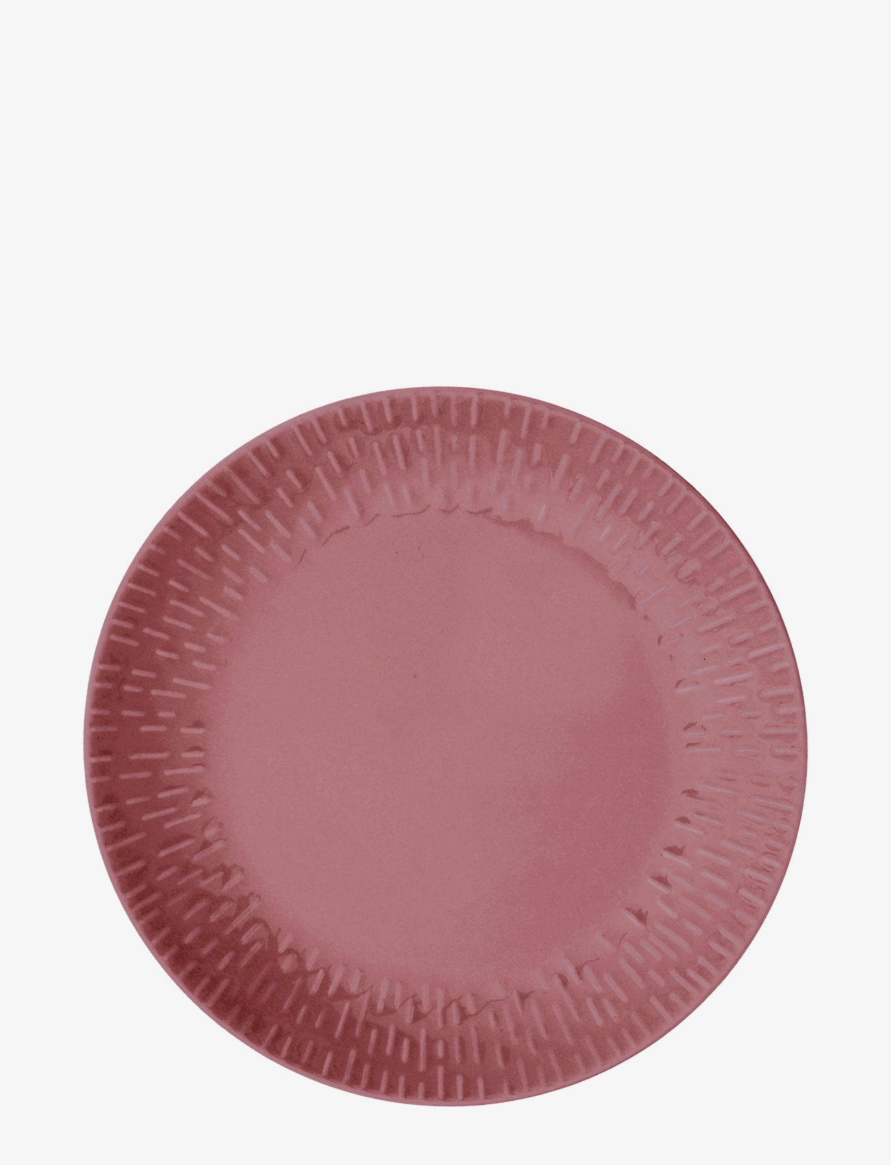 AIDA Confetti Lunch Plate W/Relief 1 Pcs . Giftbox Burgundy - Ø 25.3 CMx25.3 - Unisex