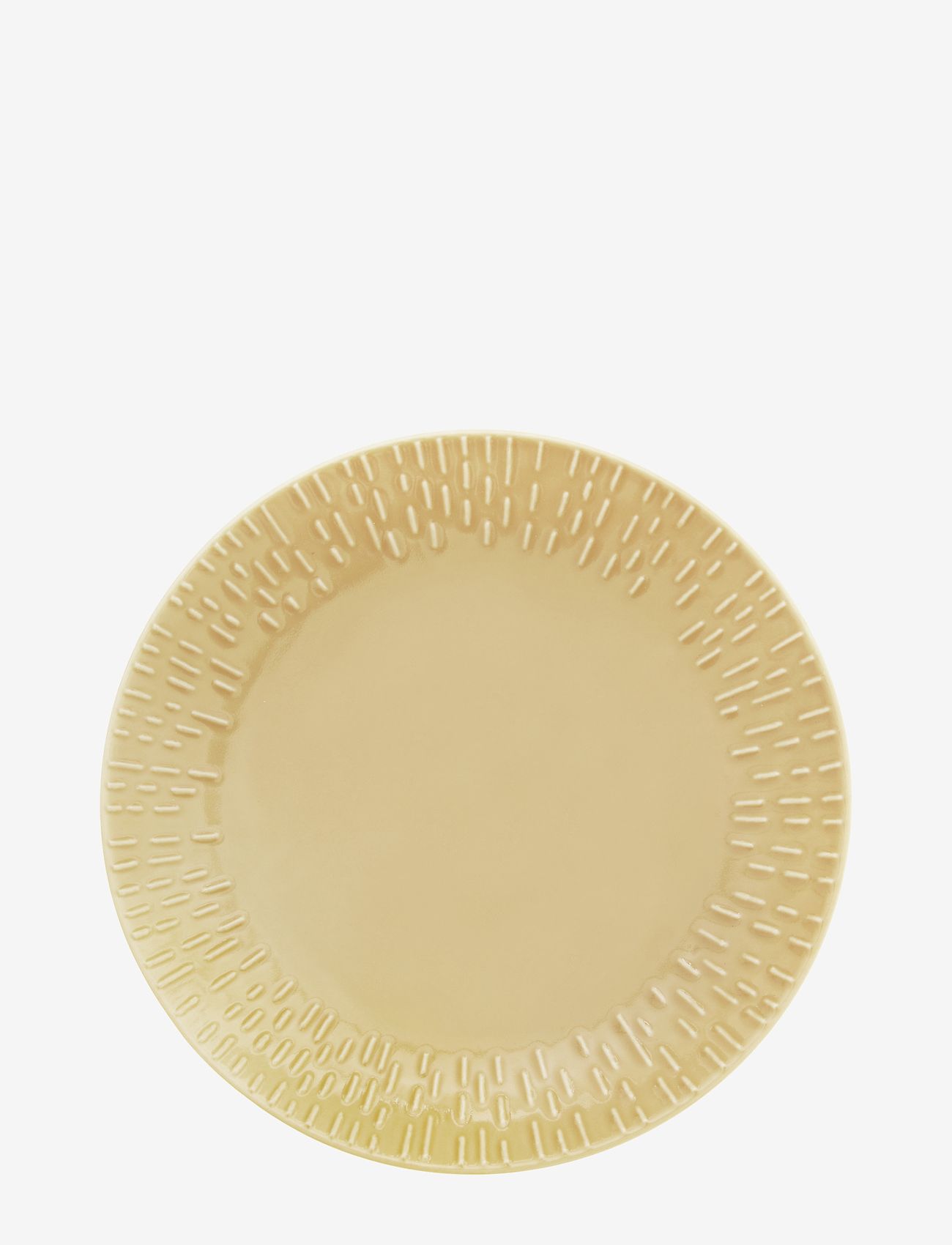 Aida - Confetti dessert plate w/relief 1 pcs giftbox - frühstücksteller - mustard - 1