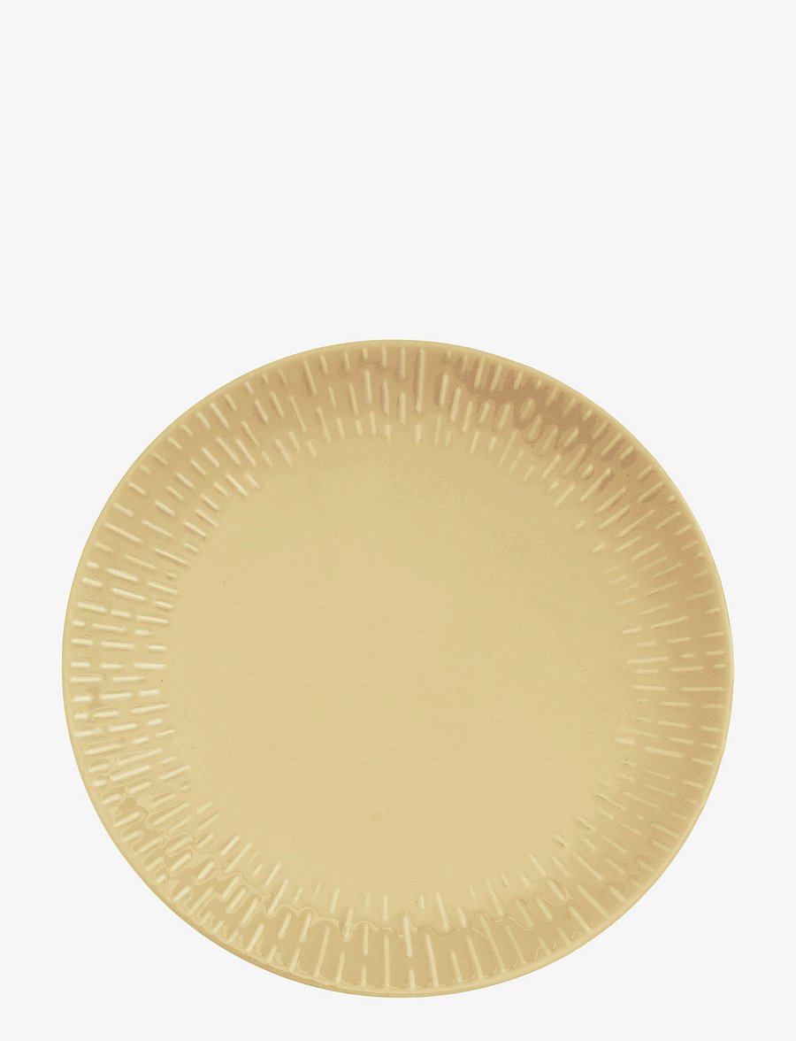 Aida - Confetti dinner plate w/relief 1 pcs giftbox - speiseteller - mustard - 1