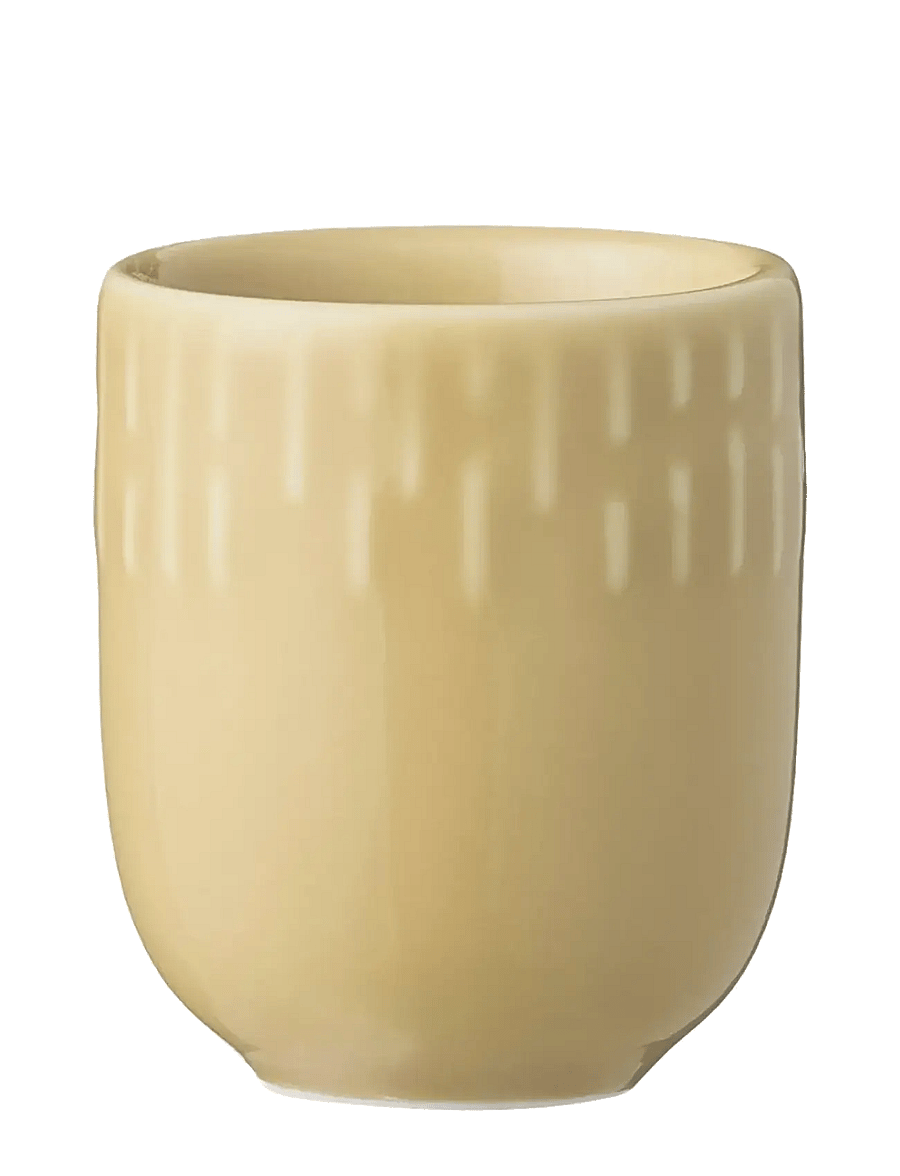 Aida - Confetti Mustard mini kop med relief Porcelæn 5 cl. - espressotassen - mustard - 1