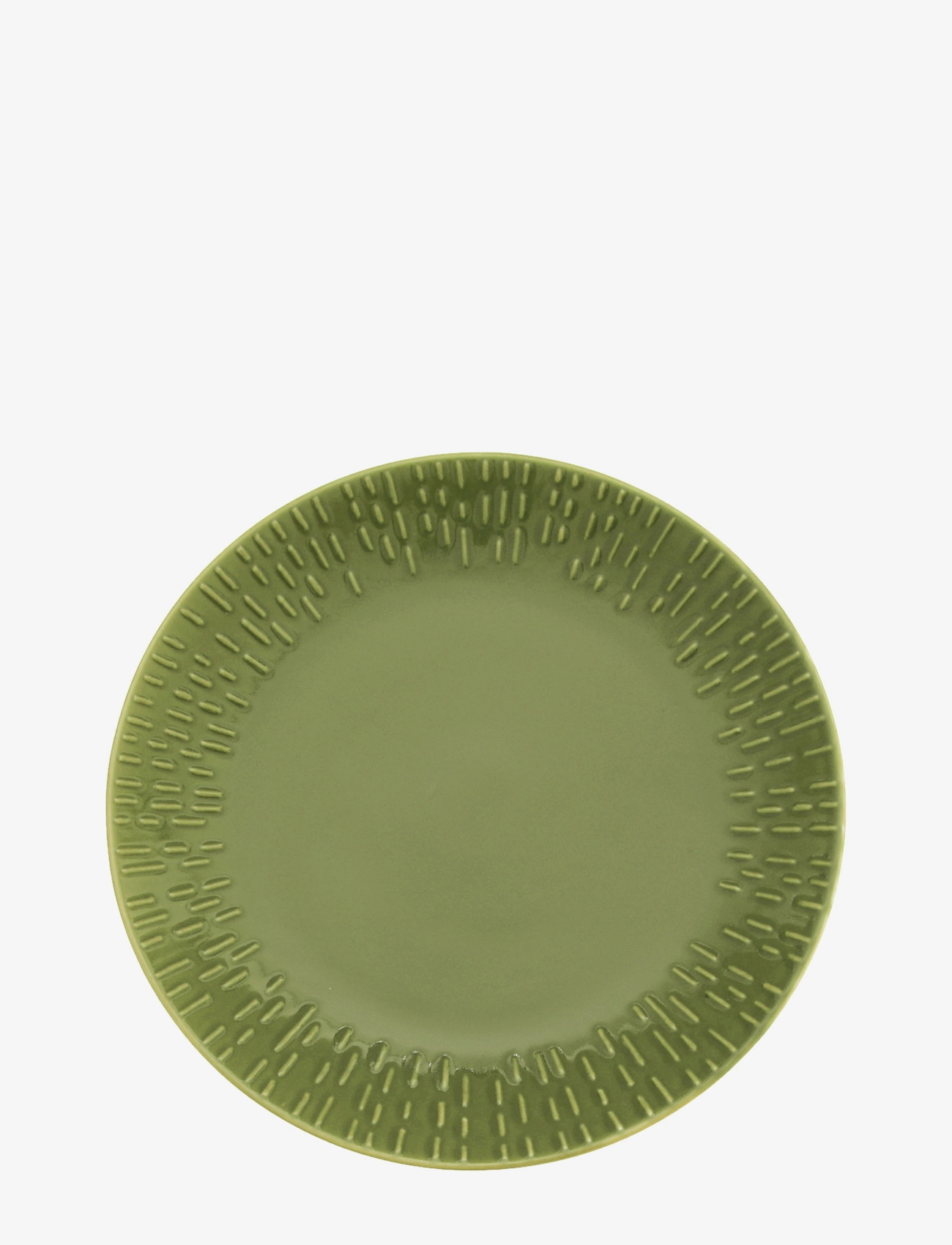 AIDA Confetti Olive Dessert Tall. M/Relief Porcelæn 1 Stk 21 Cm. Grün - One Sizex21.8 - Unisex