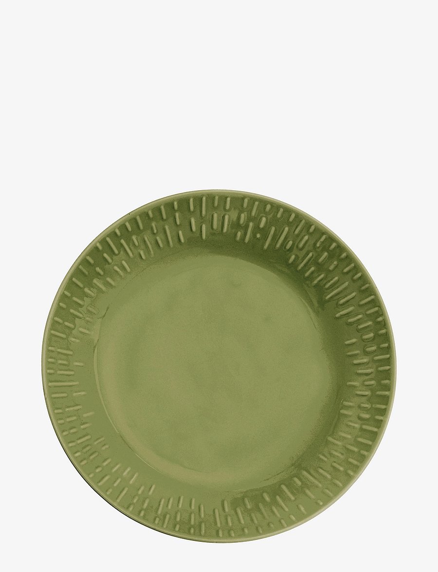 Aida - Confetti pasta plate w/relief 1 pcs giftbox - nudelteller - olive - 1