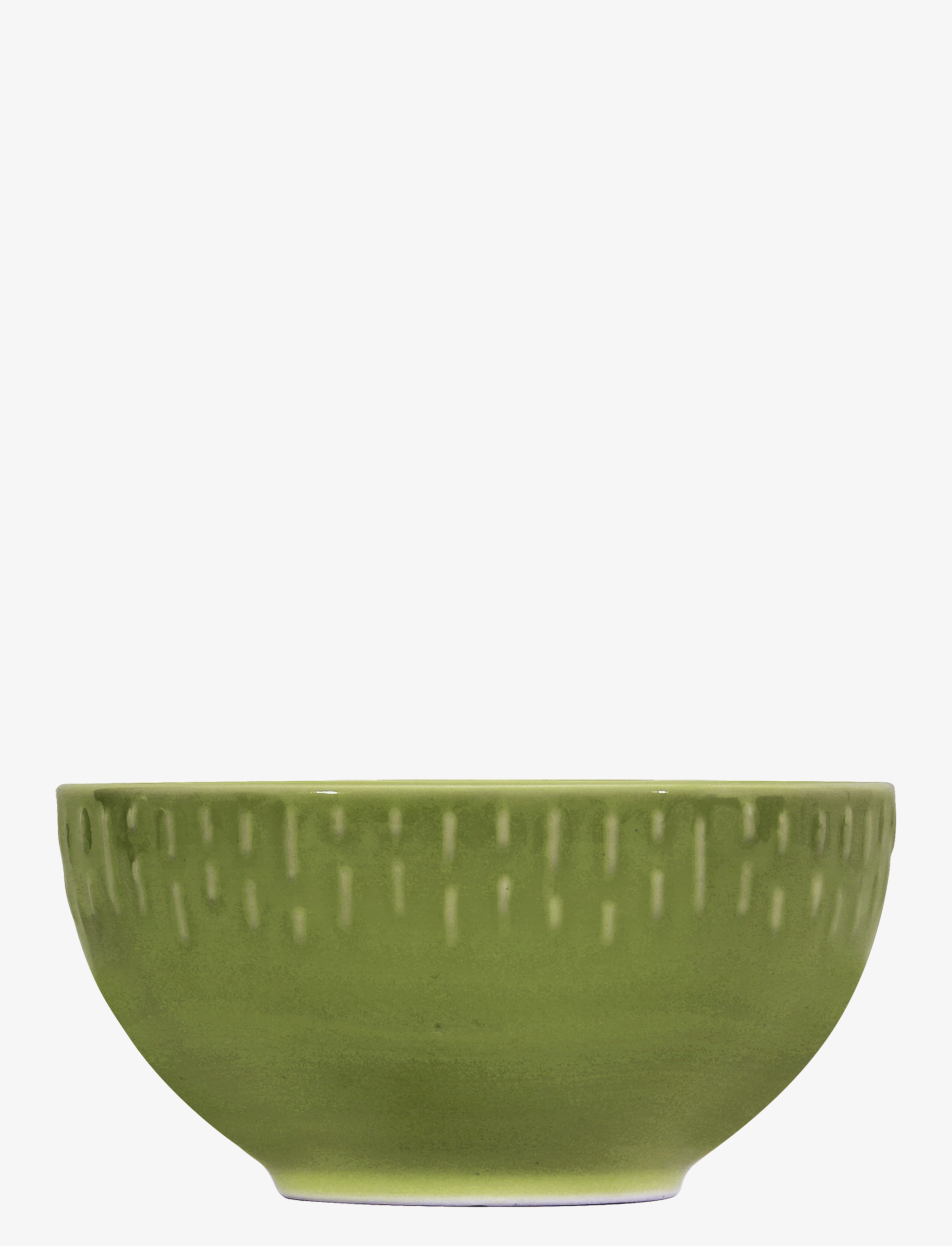 AIDA Confetti Olive Skål M/Relief Porcelæn 14 Cm. Grün - Ø 14 CMx15.3 - Unisex