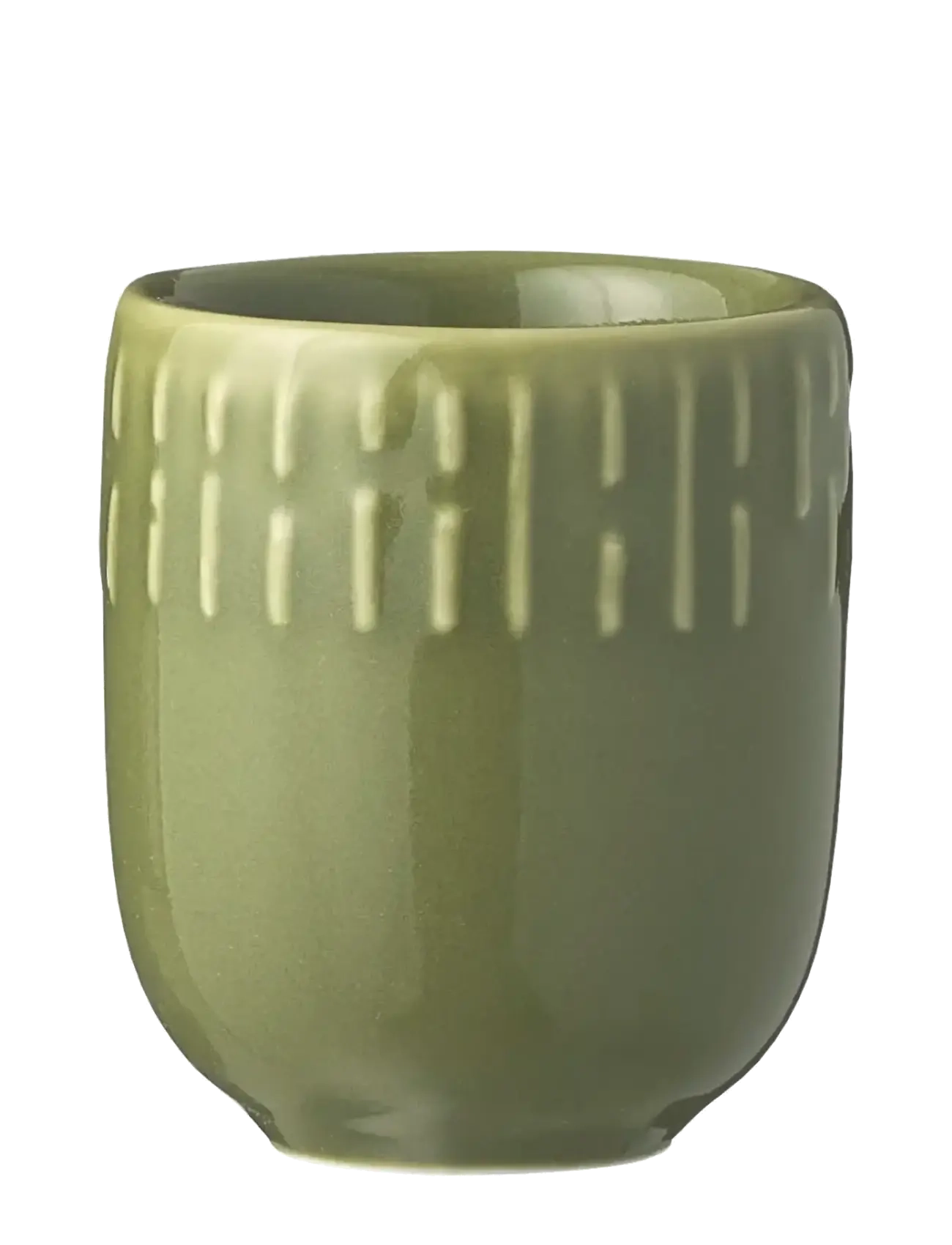 Aida Confetti Olive Mini Kop Med Relief Porcelæn 5 Cl., Espresso Kop, Grøn, Str: ONE SIZE